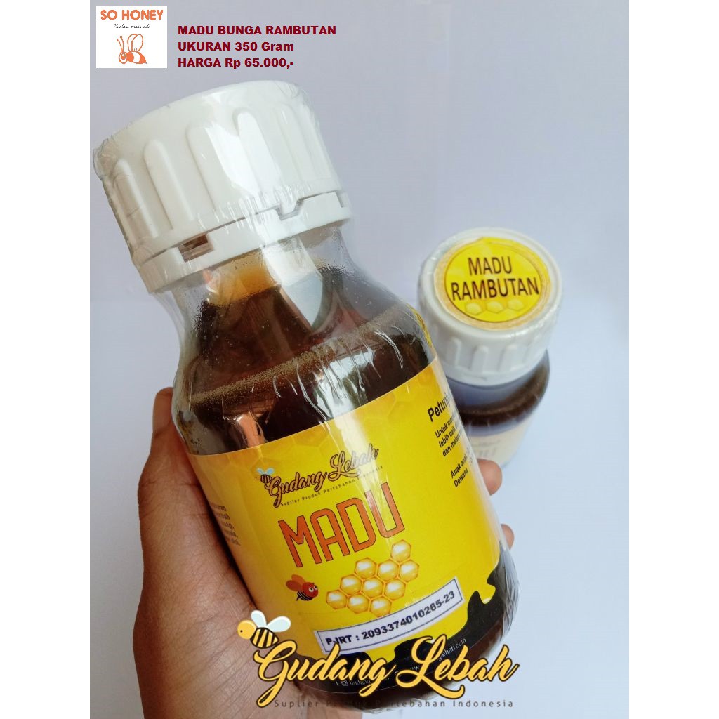 

MADU BUNGA RAMBUTAN Uk. 350 Gram