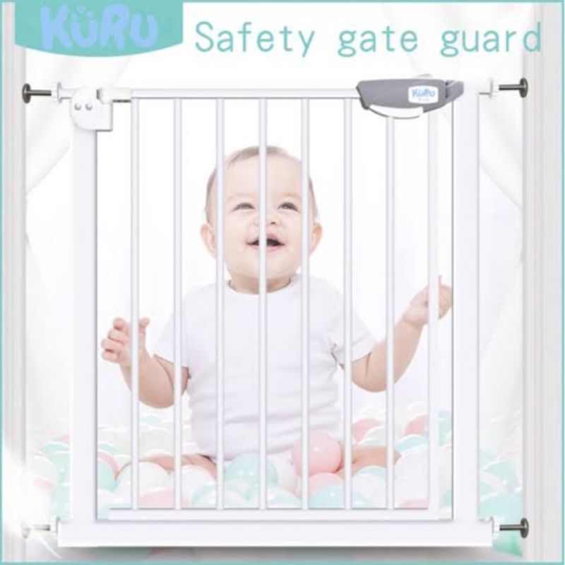 Kuru Baby Safety Gate - Kuru Pagar Bayi - Pagar Pembatas Tangga - Pengaman Tangga Bayi - Pagar Pengaman