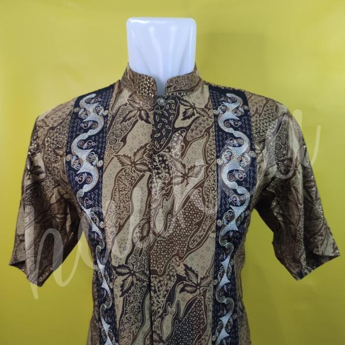Baju muslim batik koko pendek panjang almia al mia al-mia ori obral