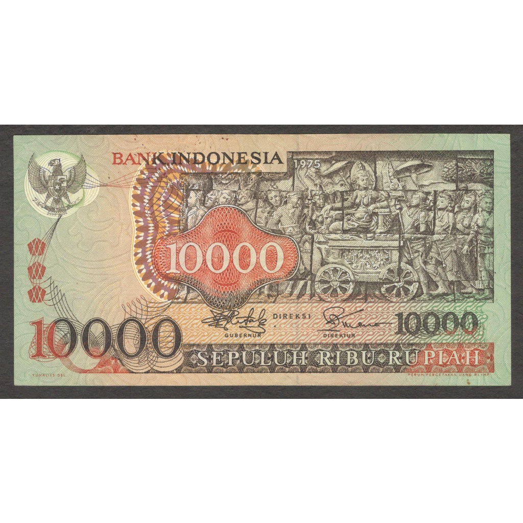 Uang Kertas Indonesia 10000 10.000 Rupiah Barong 1975 Asli Bukan Repro