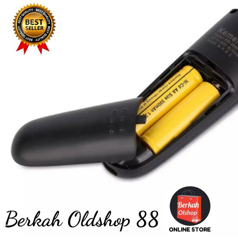 Berkah Oldshop 88 - Kemei Hair Clipper KM 6558 Alat Cukur Kumis Jenggot Bulu Hidung Rambut Multifungsi 3 in 1