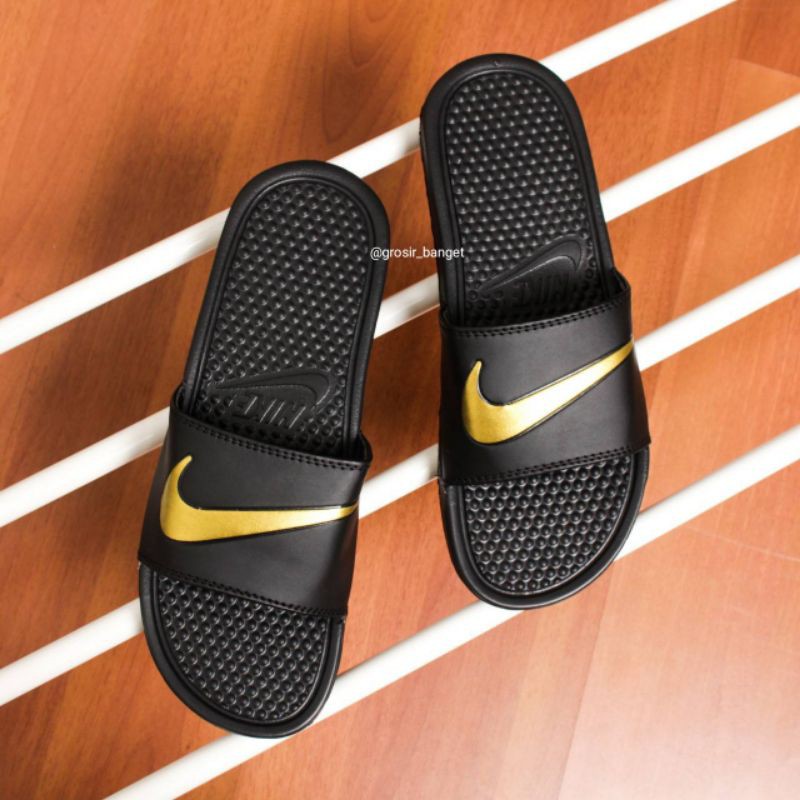 Sandal Nike Benassi Swoosh Grade ori Sendal Slop Pria Murah Nike FLIP-FLOP Benassi Slide sandal slop