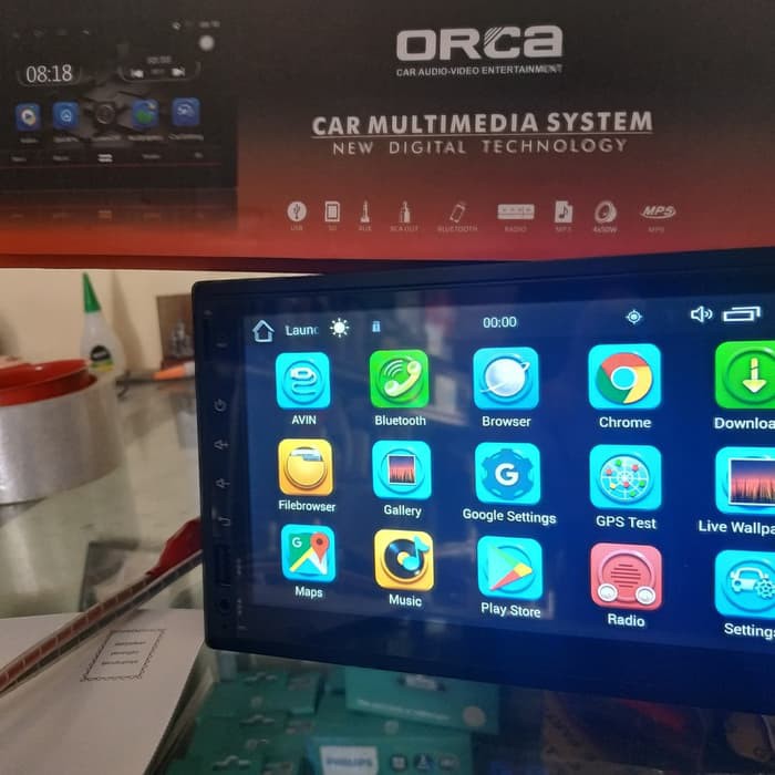 head unit double din android orca adr-7688 mtech m-tech mtech