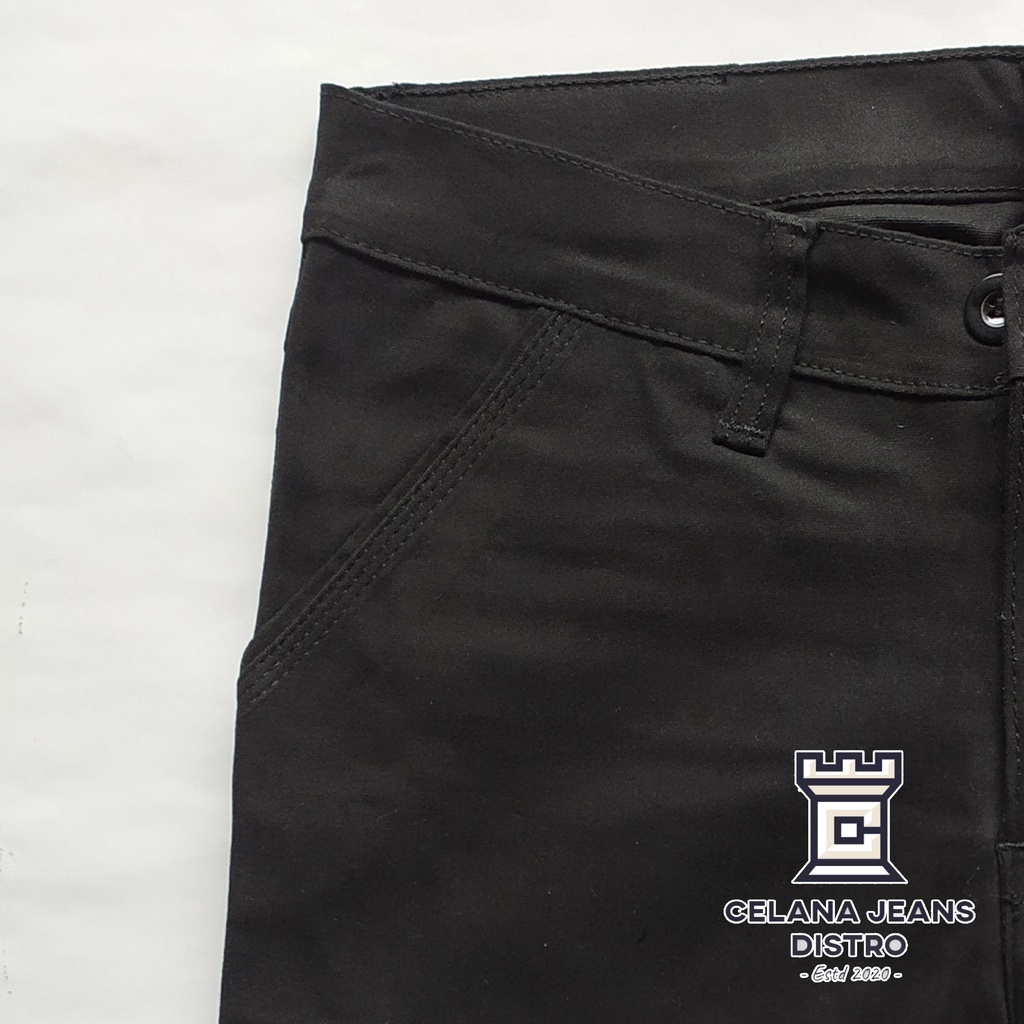 Celana Chino Panjang Pria Hitam Distro Moku