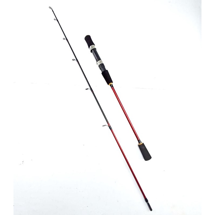 murah laris Joran pancing laut kaku jigging Ajiro Redbass fiber solid 165 180 198 cm