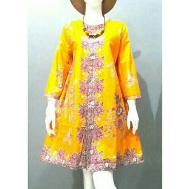 Atasan batik baju  tunik  cocok utk seragam kerja bg052 