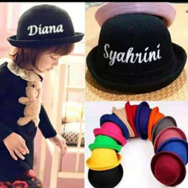 Topi Caplin Anak Bordir Nama