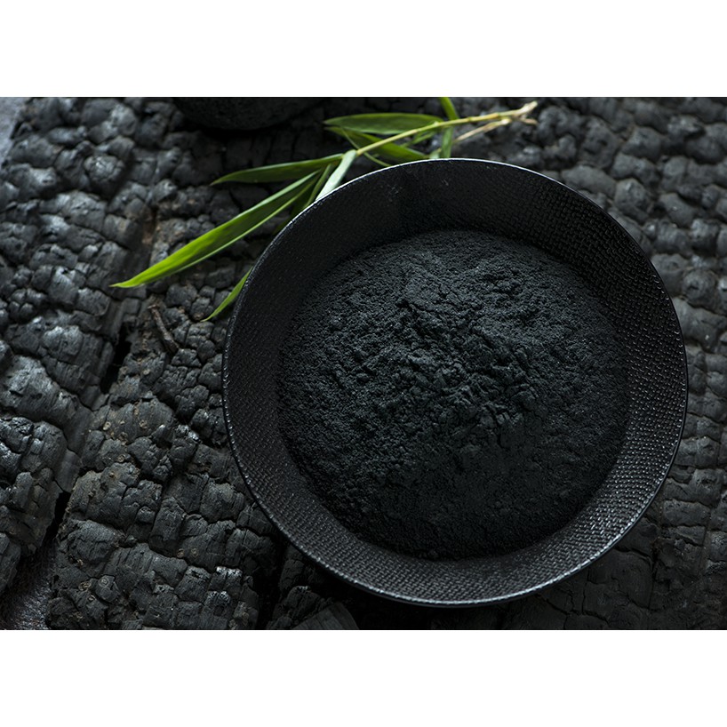

ACTIVATED BAMBOO CHARCOAL POWDER NET 100 GR 100% PURE NATURAL COLOURINGS.