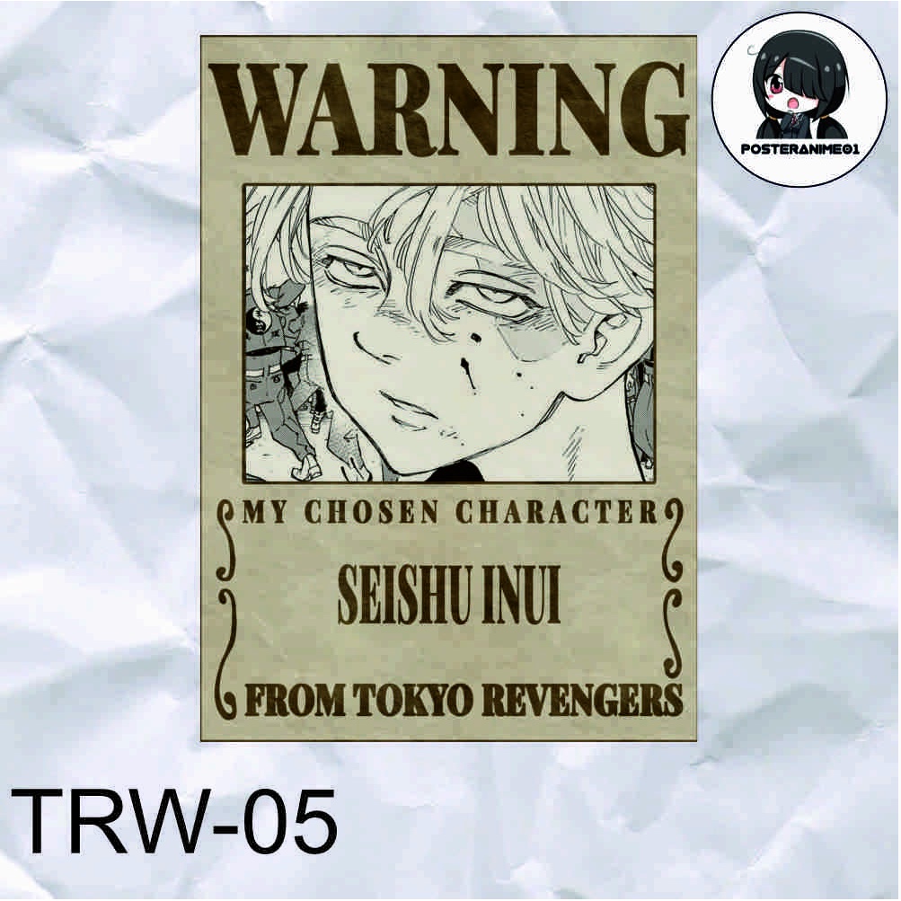 Poster Anime Tokyo Revengers | Poster Anime Tokyo Revengers Warning Aesthetic | DRAKEN | MIKEY | TERLENGKAP-5.SEISHU