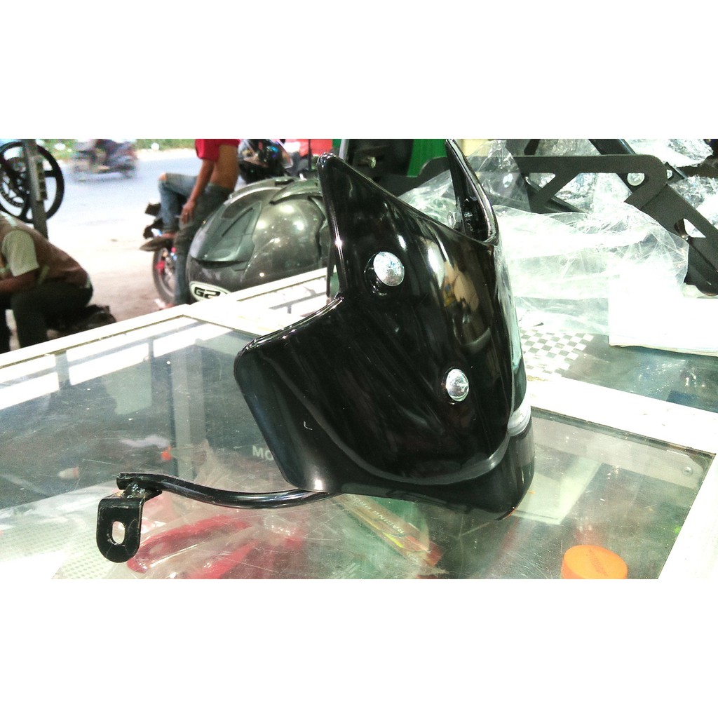 VISOR VIXION LAMA - VIXION KE 2 LAMPU OVAL kaca windshield plus breket VIXION LAMA