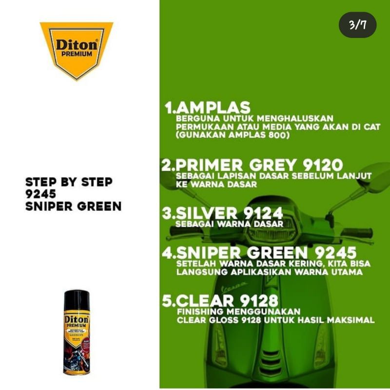 DITON PREMIUM / SNIPER GREEN 9245 / CAT SEMPROT