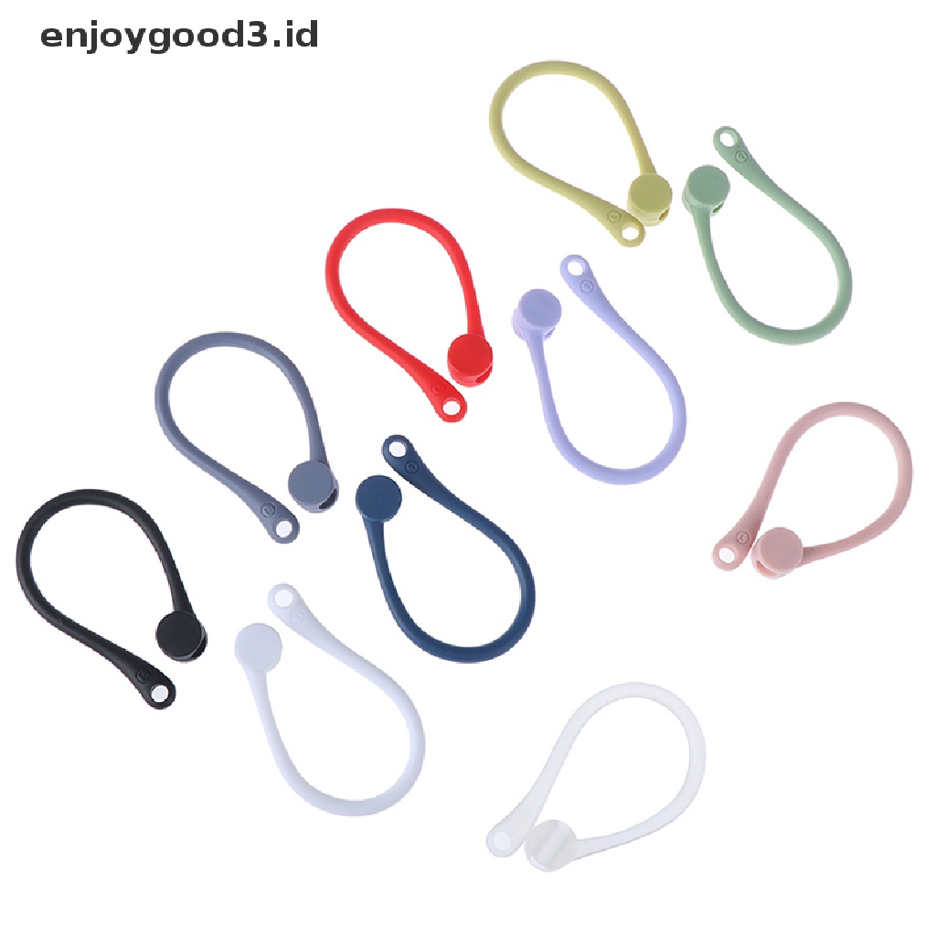 (Rready Stock) 1 Pasang Earhook Silikon Anti Hilang Untuk AirPods (ID)