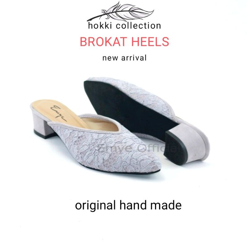 Heels brokat Pesta Wanita Terbaru Sepatu Sandal hak tinggi 3 cm Premium