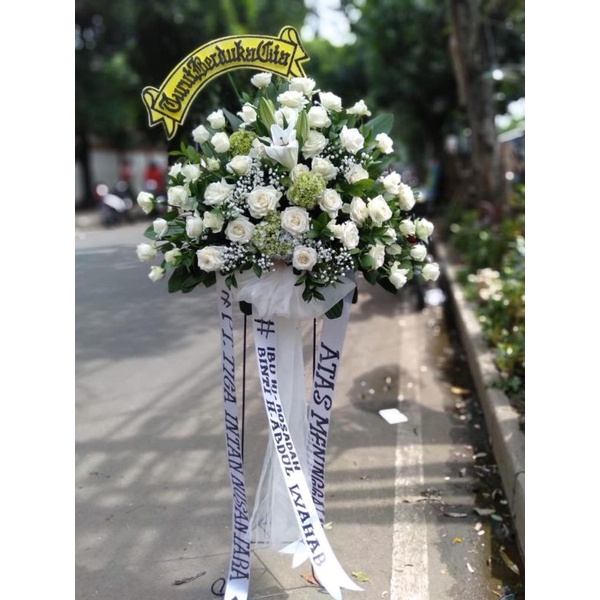 Karangan Bunga Standing Flower Dukacita | Wedding | Grand Opening