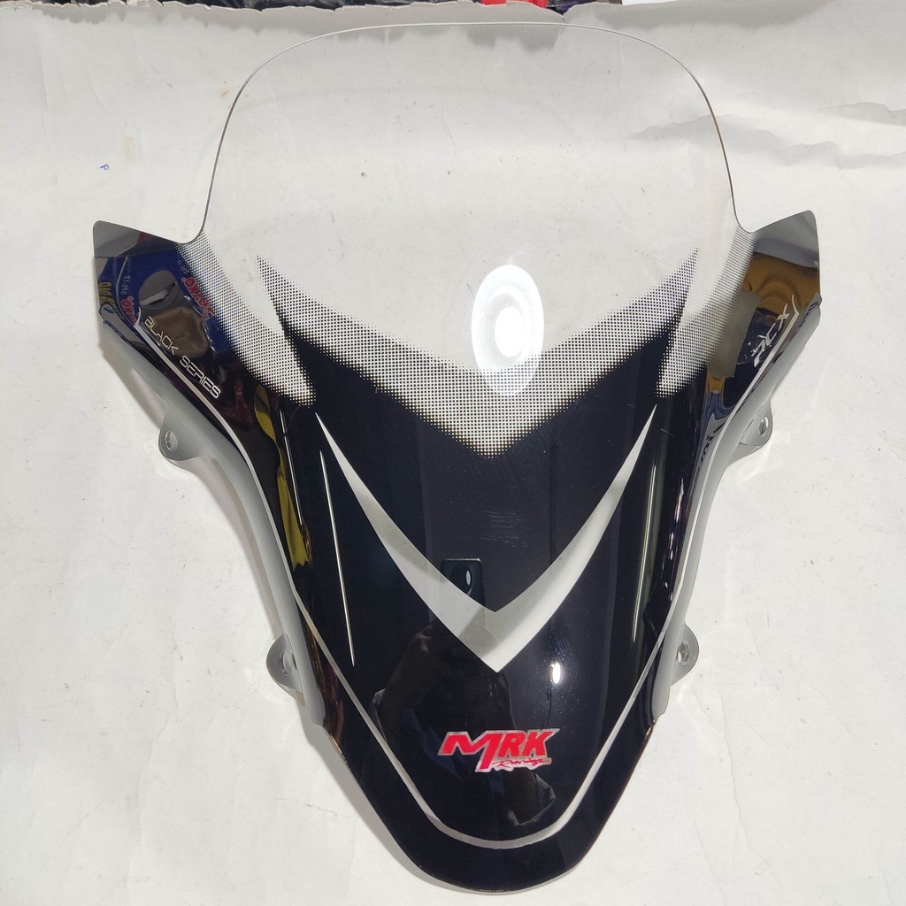 Visor PCX 160 Presisi MRK Black Series tebal 3mm