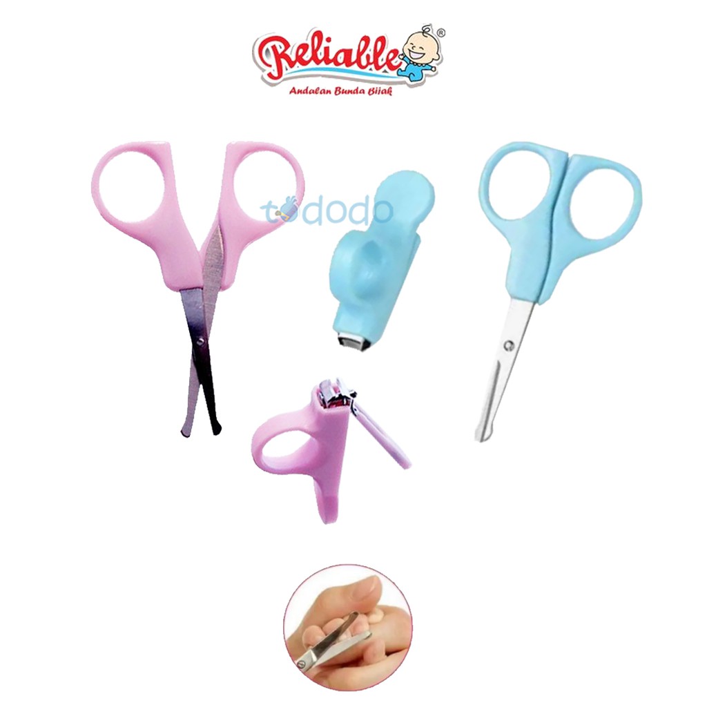 Reliable Gunting Kuku Bayi Set Isi 2 - Jepit Kuku 8812