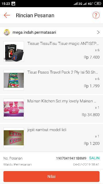 Tisue Paseo Travel Pack 2 Ply Isi 50 Sheet Tissue Murah