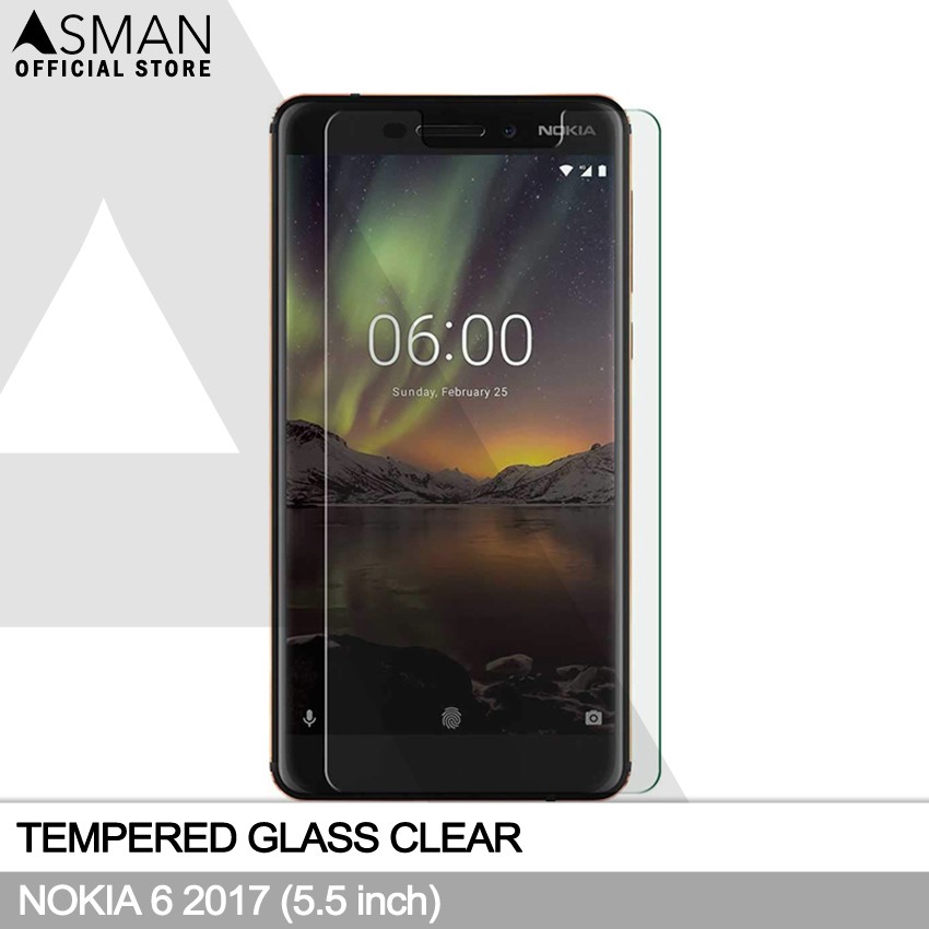 Tempered Glass Nokia 6 (5.5&quot;) | Anti Gores Pelindung Layar Kaca - Bening