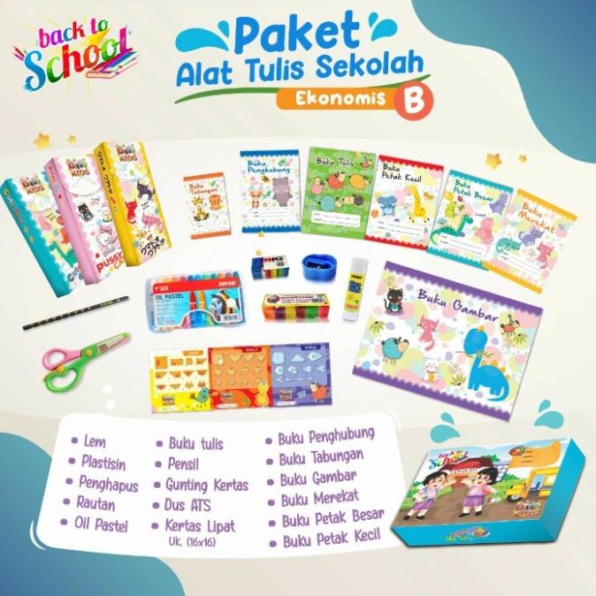 

paket alat tulis sekolah ATS back to school ekonomis b