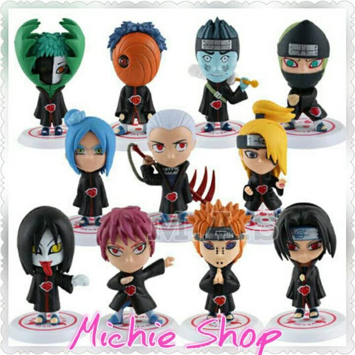 Mainan Robot Avegers - Figure Justice League - Figure Robocar Poli Figure Naruto Chibi 11Pcs Produk