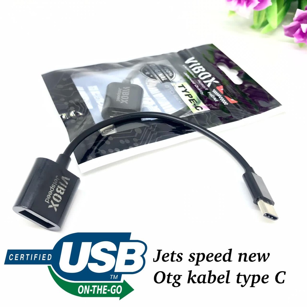 new~OTG KABEL TYPE C VIBOX ORIGINAL JETS SPEED &amp; TURBO SPEEDS MICRO-USB