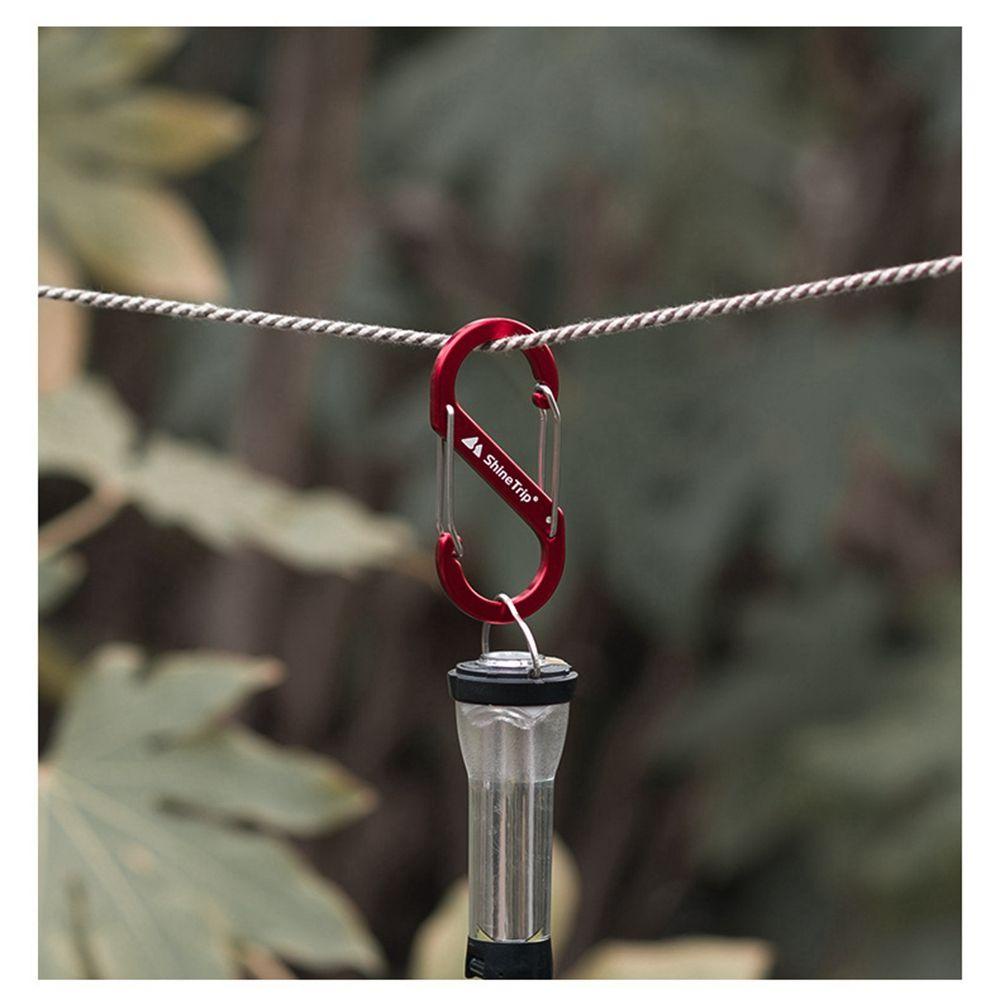 Suyo S Type Carabiner 4warna Bahan Aluminium Alloy Alat Outdoor Gesper Anti Maling