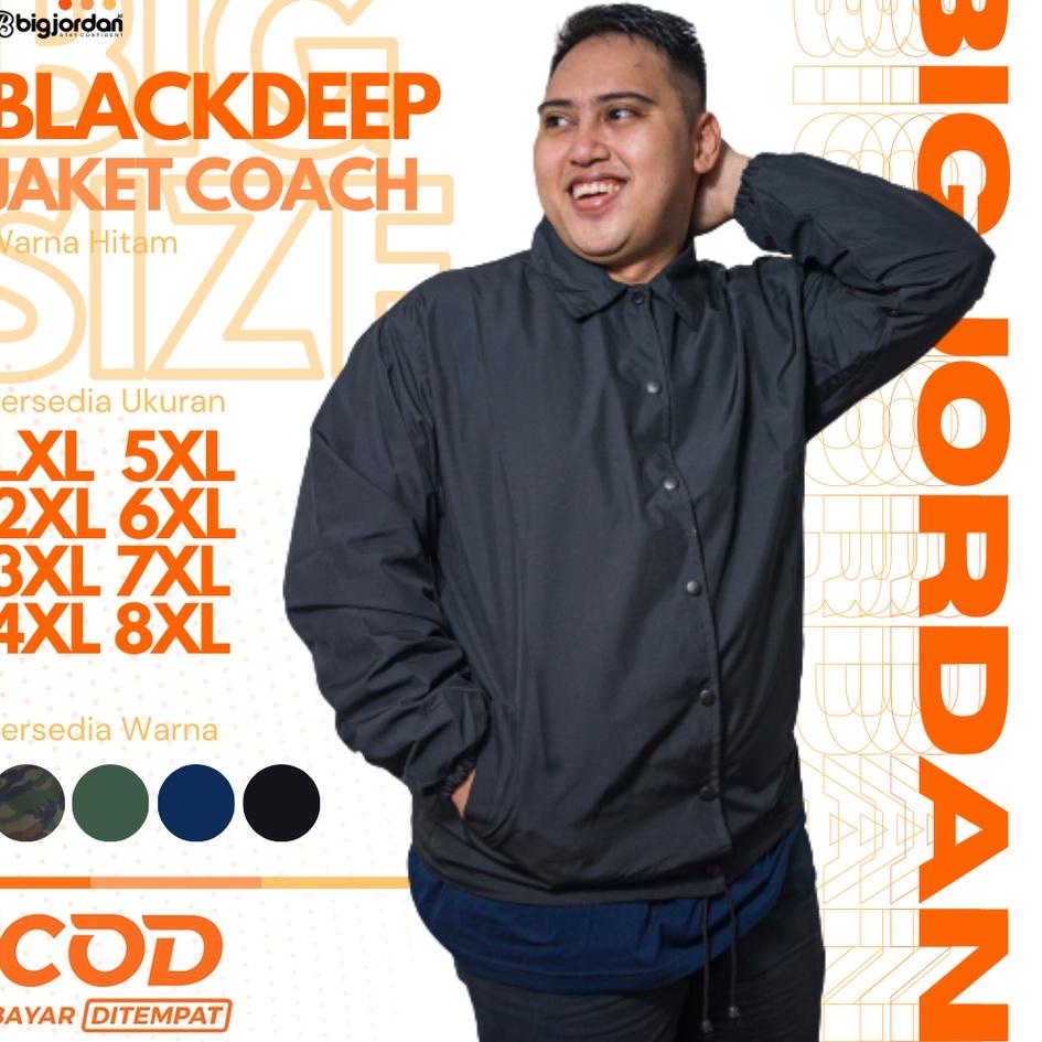 [LQ354] BIG JORDAN jaket coach big size XXXXXL XXXXL XXXL XXL jaket army jumbo 5XL 6XL 7XL 8XL 2XL 3