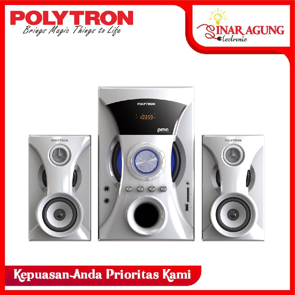 SPEAKER POLYTRON PMA 9505 / PMA9505 [BLUETOOTH / AUX / USB / KARAOKE] (GARANSI RESMI)