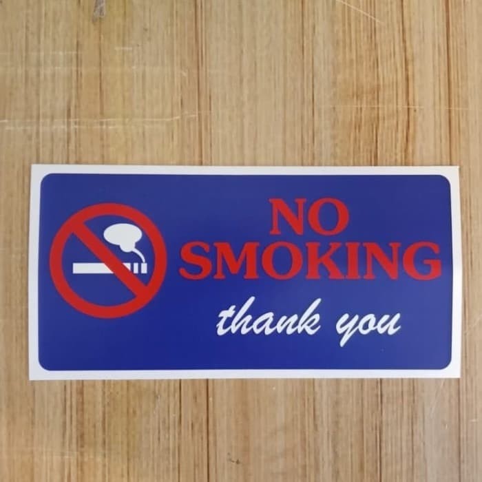 

SIGN STICKER K3 RAMBU SAFETY NO SMOKING UK 7X14CM