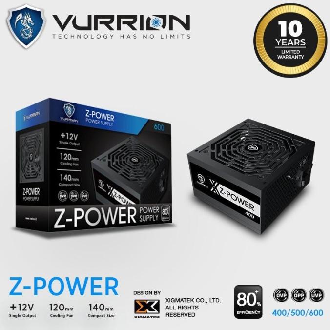 Powersupply Vurrion Z-Power 400 Watt 80+