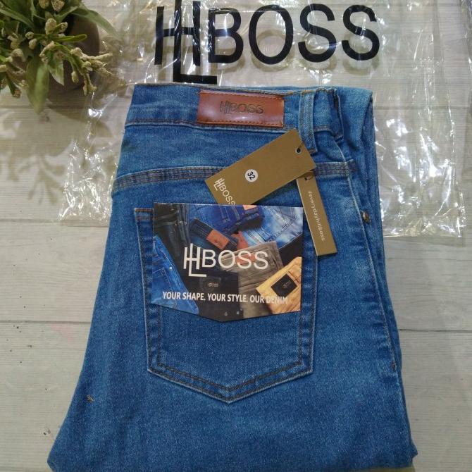 Celana Jeans Panjang Pria Stretch Slimfit Hl Boss Original Lavenderci