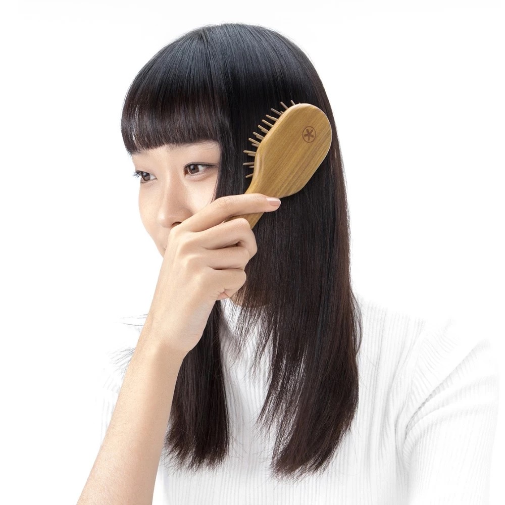 SMATE Hair Care Massage Comb - Sisir Rambut Pemijat Kulit Kepala Bahan Kayu Asli Alami dan Ringan