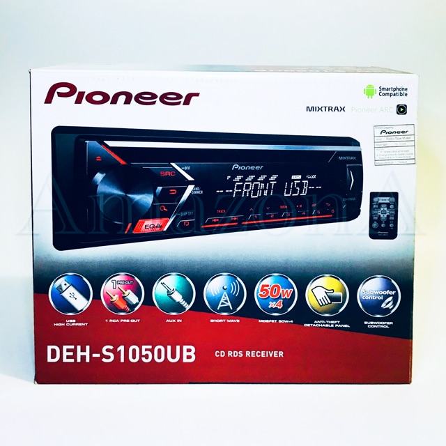 Head Unit Single Din Pioneer DEH-S1050UB