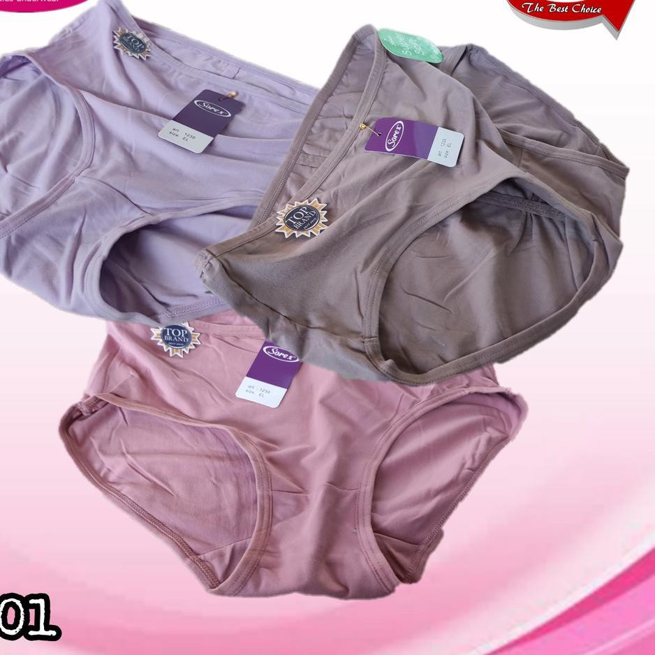 Paling Popular KRQH0 K501 | Celana Dalam Wanita | Cd Sorex SUPER SOFT | WARNA RANDOM V82 Best Seller