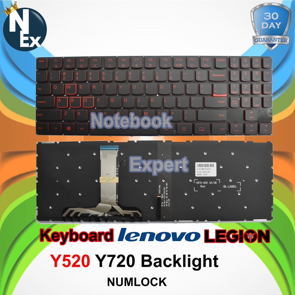 Original Tastatur QWERTZ Für Lenovo Legion Y520-15IKBN Y720