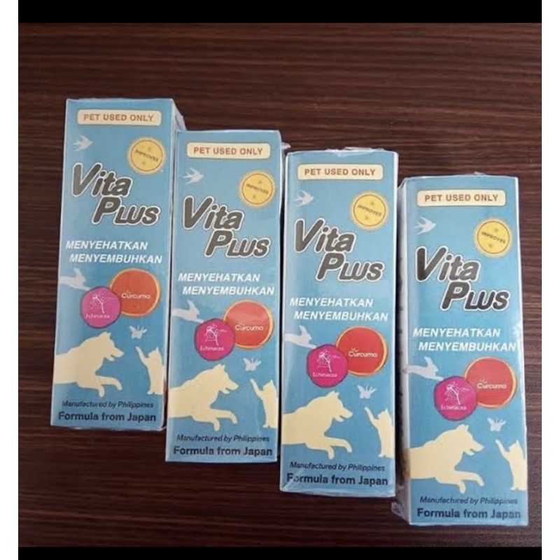 Vita plus vitamin kucing anjing / vitaplus multivitamin obat hewan kelinci kucing anjing