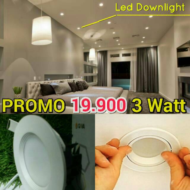Lampu Led Downlight 3 watt