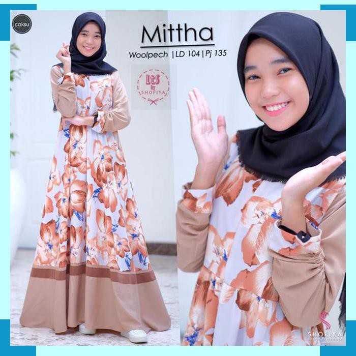 SHOFIYA MITTHA GAMIS MUSLIM REMAJA OVERALL 1 SET GAMIS WANITA GAMIS REMAJA PAKAIAN WANITA