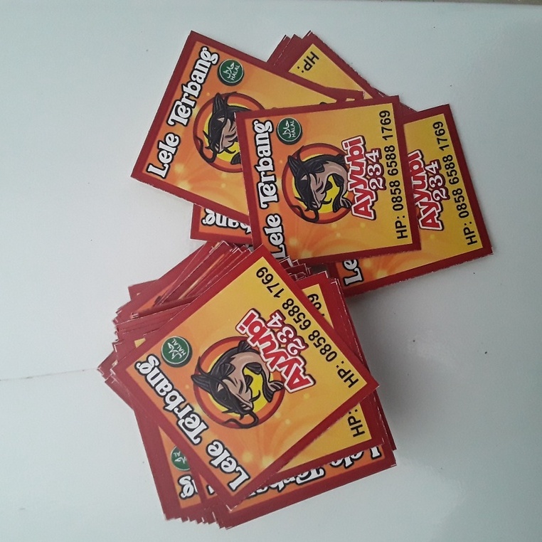 

Cetak Label MEREK Kemasan / Label Usaha Makanan / Cetak Label Minuman (CUTTING PERSEGI)