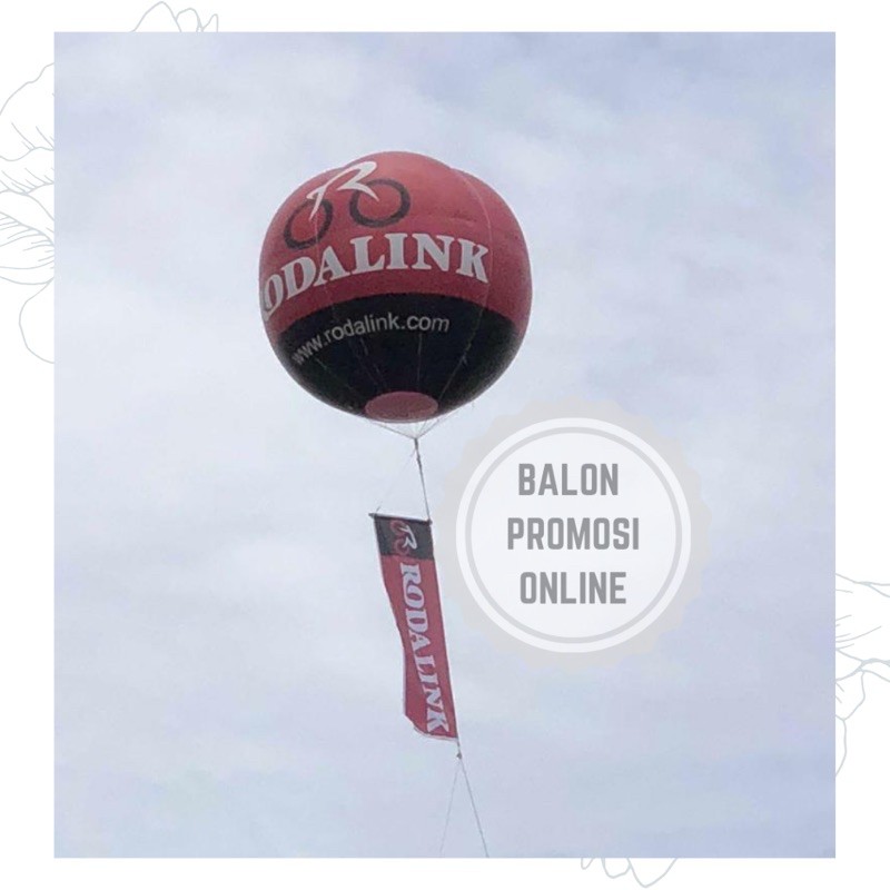 Balon Udara Full Printing | Balon Udara Promosi | Balon Bulat Full Printing diameter 4m
