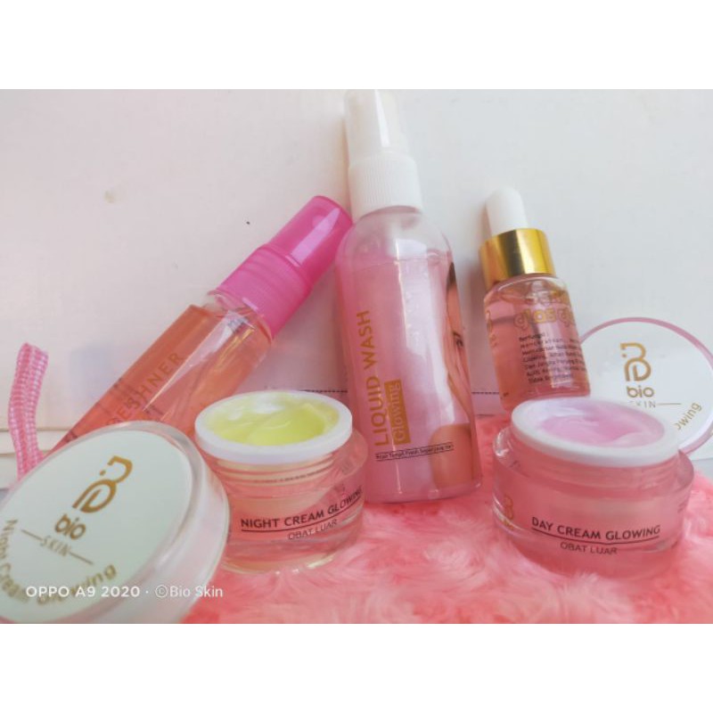 Cream BioSkin Paket Glowing dalam 7 hari Original 1 paket