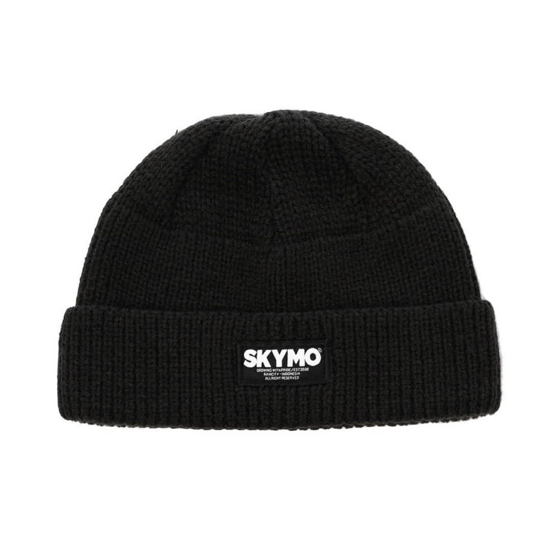 (COD) Kupluk Rajut Distro Label SKYMO Kualitas Premium COD