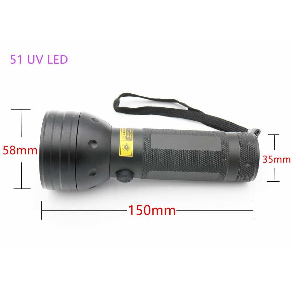 TaffLED Senter Ultraviolet UV 400nm 51 LED UV-51