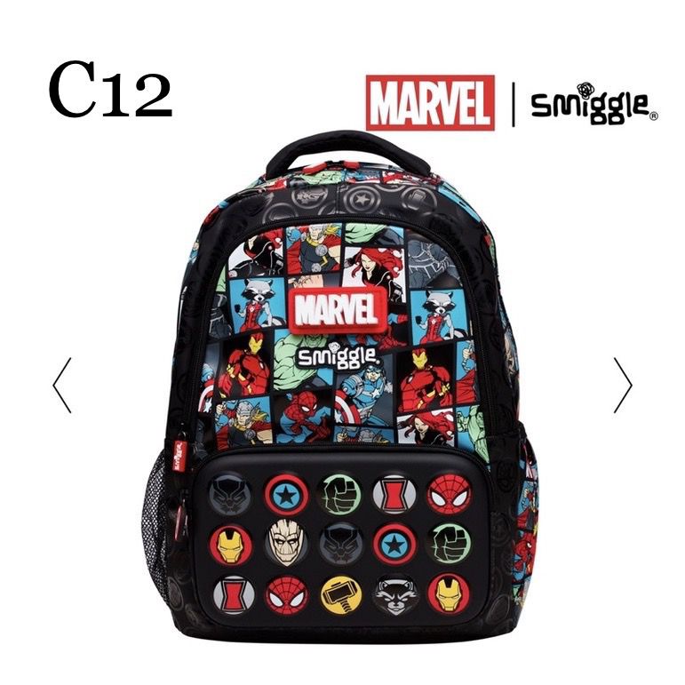 BEST SELLER SMIGGLE TAS ANAK SD MOTIF MARVEL RANSEL ORIGINAL