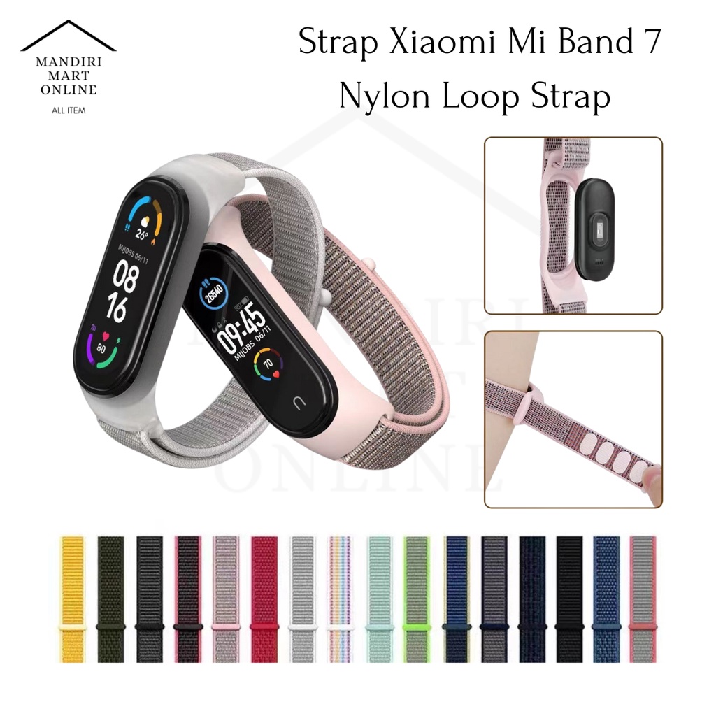 Strap Nylon Xiaomi Mi band 7 6 5 / Tali Miband 5/6/7 Nilon