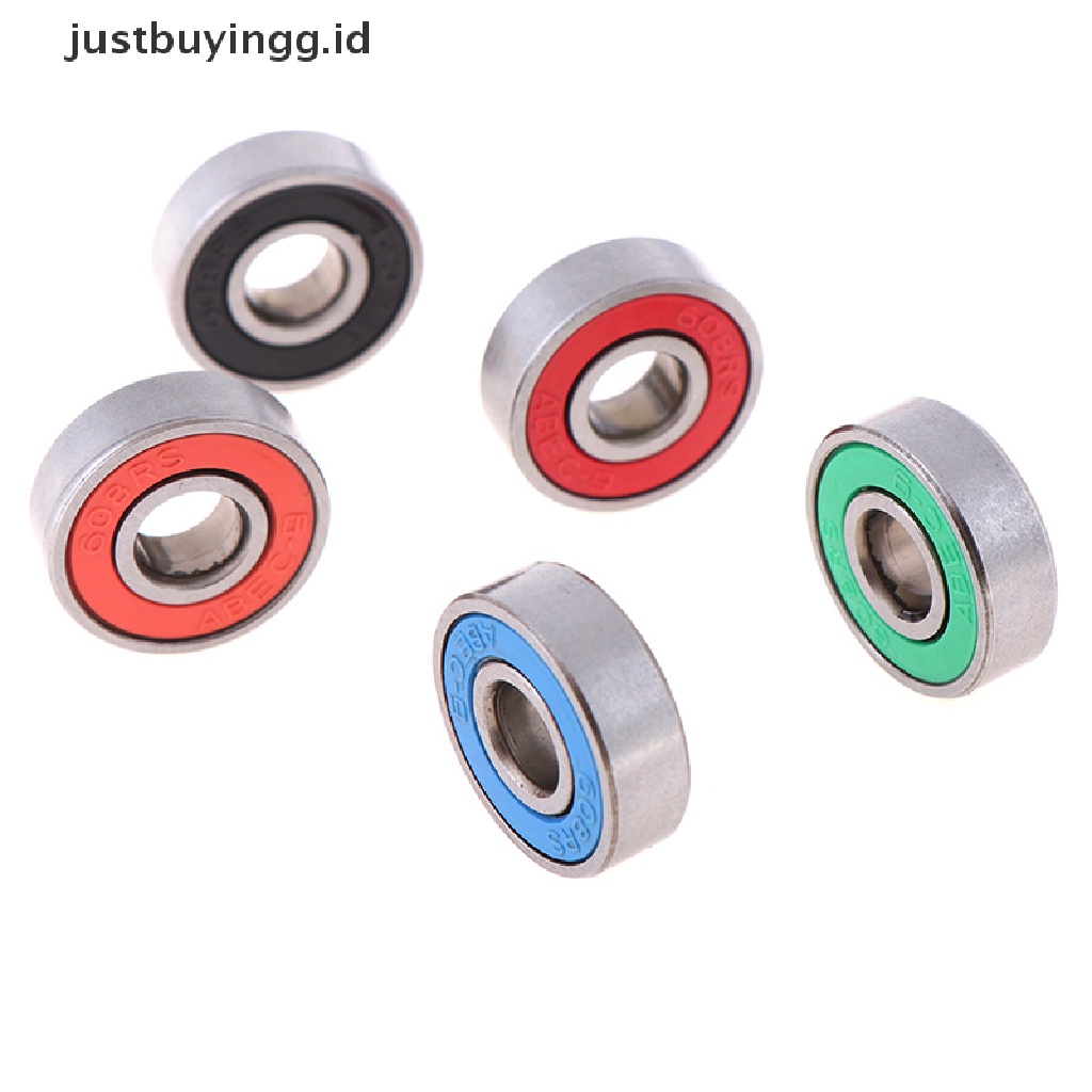 5pcs Abec-9 608rs Roda Roller Seal Ball Bearings Untuk Skateboard Skuter