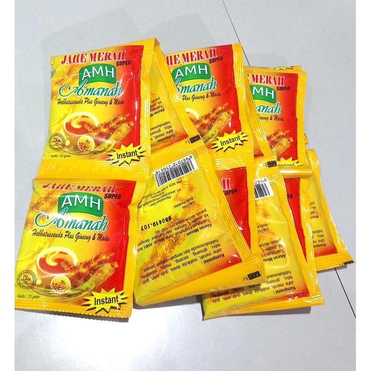 

Jahe Merah AMH Super isi 12 sachet