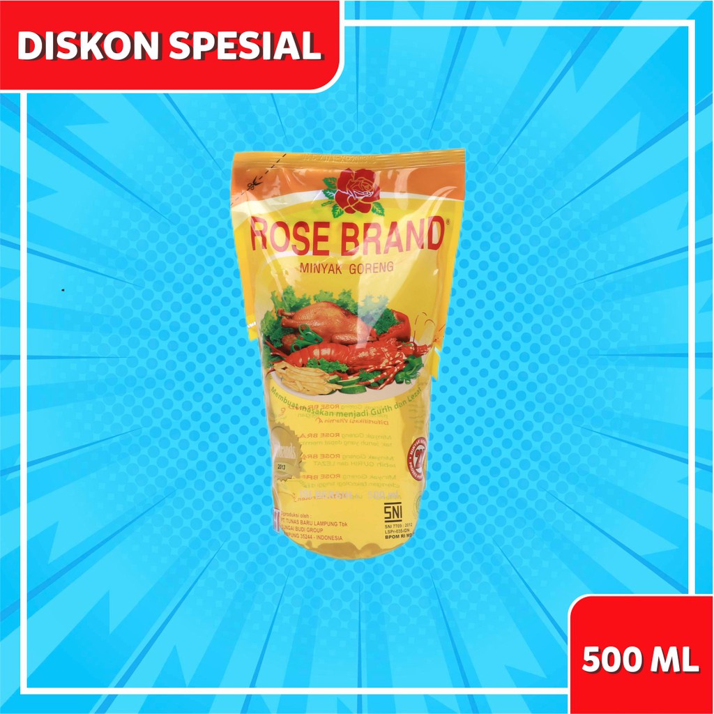 

MINYAK GORENG ROSEBRAND 500 ML DIJAMIN ASLI 100% | MEMBUAT MASAKAN MENJADI GURIH DAN LEZAT | PRODUK DIJAMIN ASLI