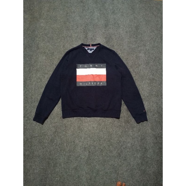 crewneck tommy hilfiger big flag
