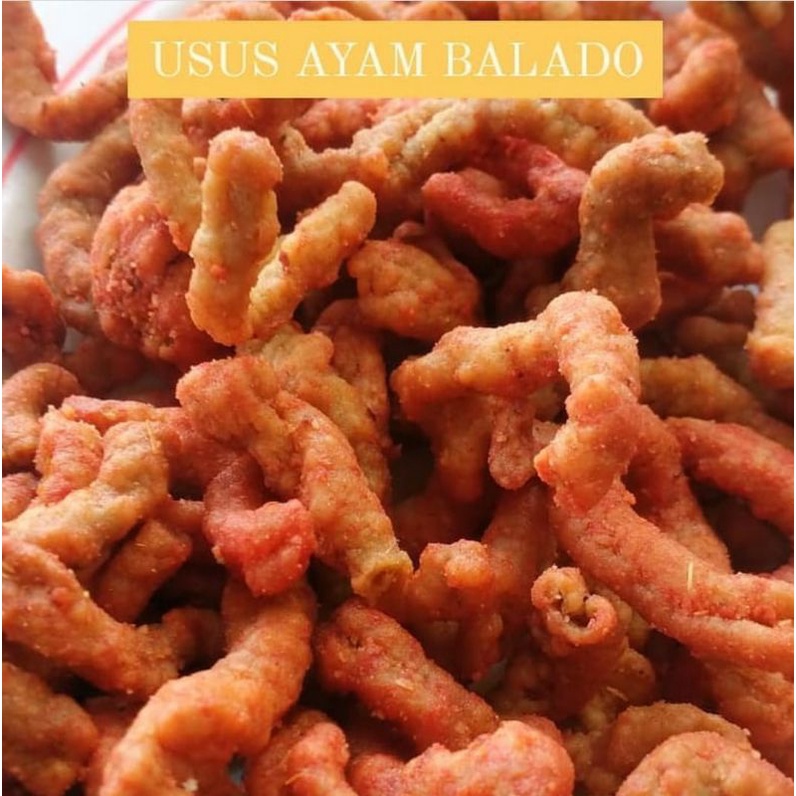 

Keripik Usus Ayam Ori & Pedas 500gram